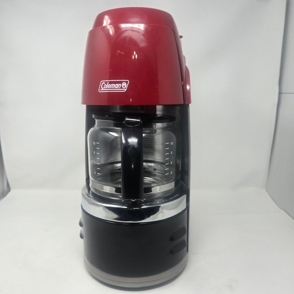 Coleman Camping Drip Coffeemaker Red Propane 10 Cup 5007 Series Missing Parts